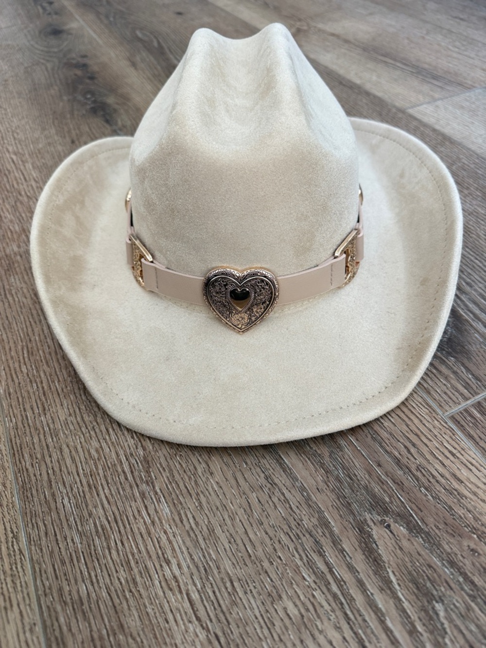 Revolve Beige Suede Heart Buckle Western Hat - 8 Other Reasons